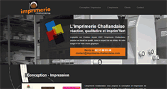 Desktop Screenshot of imprimerie-challandaise.com