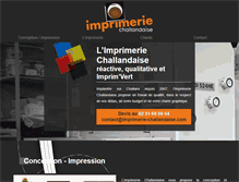 Tablet Screenshot of imprimerie-challandaise.com